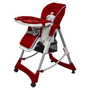Kinderstoel Deluxe in hoogte verstelbaar bordeauxrood Kinderstoel Deluxe in hoogte verstelbaar bordeauxrood