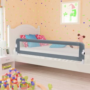 Bedhekje peuter 180x42 cm polyester grijs Bedhekje peuter 180x42 cm polyester grijs
