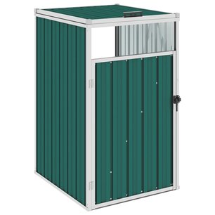 Afvalbakberging 72x81x121 cm staal groen Afvalbakberging 72x81x121 cm staal groen