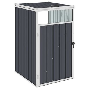 Afvalbakberging 72x81x121 cm staal antraciet Afvalbakberging 72x81x121 cm staal antraciet