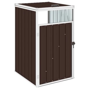 Afvalbakberging 72x81x121 cm staal bruin Afvalbakberging 72x81x121 cm staal bruin