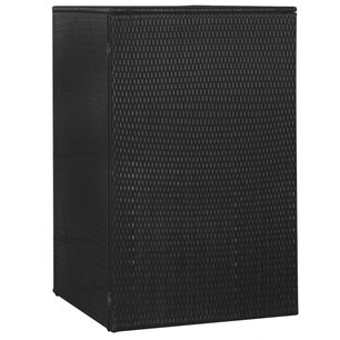 Containerberging enkel 76x78x120 cm poly rattan zwart Containerberging enkel 76x78x120 cm poly rattan zwart