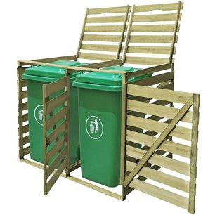 Containerberging dubbel 240 L geïmpregneerd hout Containerberging dubbel 240 L geïmpregneerd hout