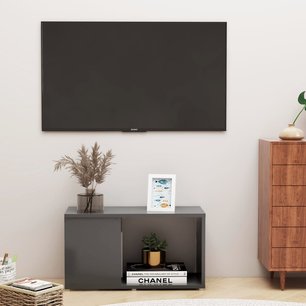 Tv-meubel 60x24x32 cm spaanplaat grijs Tv-meubel 60x24x32 cm spaanplaat grijs