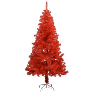 Kunstkerstboom met standaard 120 cm PVC rood Kunstkerstboom met standaard 120 cm PVC rood