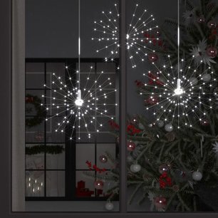 Kerstverlichting vuurwerk 140 LED's buiten 50 cm koudwit Kerstverlichting vuurwerk 140 LED's buiten 50 cm koudwit