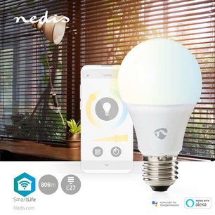 SmartLife LED Bulb | Wi-Fi | E27 | 806 lm | 9 W | Warm to Cool White | Energieklasse: F | Androidâ„¢ / IOS | Peer SmartLife LED Bulb | Wi-Fi | E27 | 806 lm | 9 W | Warm to Cool White | Energieklasse: F | Androidâ„¢ / IOS | Peer