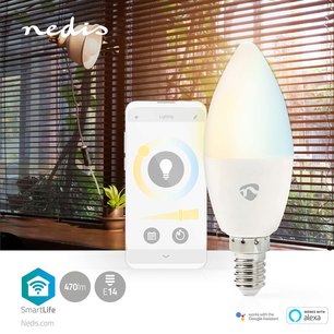 SmartLife LED Bulb | Wi-Fi | E14 | 470 lm | 4.9 W | Warm to Cool White | Energieklasse: F | Androidâ„¢ / IOS | Kaars SmartLife LED Bulb | Wi-Fi | E14 | 470 lm | 4.9 W | Warm to Cool White | Energieklasse: F | Androidâ„¢ / IOS | Kaars