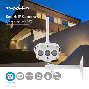 SmartLife Camera voor Buiten Wi-Fi | Full HD 1080p | IP67 | Cloud / MicroSD | 12 VDC | Nachtzicht | Androidâ„¢ / IOS | Wit SmartLife Camera voor Buiten Wi-Fi | Full HD 1080p | IP67 | Cloud / MicroSD | 12 VDC | Nachtzicht | Androidâ„¢ / IOS | Wit