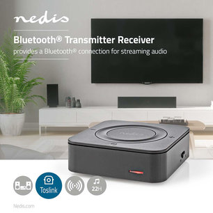 Bluetooth® Zender / Ontvanger - Input: 1x AUX / 1x SPDIF - Output: 1x AUX / 1x SPDIF - AptX ™ Low latency / AptX™ / SBC - Maximaal 2 Apparaten | 22 hrs - Automatische uitschakelfunctie Bluetooth® Zender / Ontvanger - Input: 1x AUX / 1x SPDIF - Output: 1x AUX / 1x SPDIF - AptX ™ Low latency / AptX™ / SBC - Maximaal 2 Apparaten | 22 hrs - Automatische uitschakelfunctie
