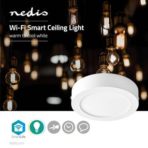 SmartLife Plafondlamp Wi-Fi | Koel Wit / Warm Wit | Rond | Diameter | 800 lm | 2700 - 6500 K | IP20 | Energieklasse: A | Androidâ„¢ / IOS SmartLife Plafondlamp Wi-Fi | Koel Wit / Warm Wit | Rond | Diameter | 800 lm | 2700 - 6500 K | IP20 | Energieklasse: A | Androidâ„¢ / IOS