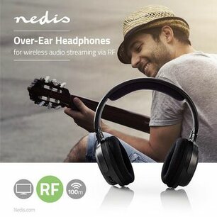 Draadloze TV-Koptelefoon | RF | On-Ear | Maximale batterijduur: 11 uur | 100 m | Digitale Audio | Laadstation | Zwart Draadloze TV-Koptelefoon | RF | On-Ear | Maximale batterijduur: 11 uur | 100 m | Digitale Audio | Laadstation | Zwart