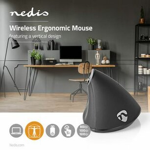 Muis | Draadloos | 800 / 1000 / 1600 dpi | Instelbare DPI | Aantal knoppen: 6 | Rechtshandig Muis | Draadloos | 800 / 1000 / 1600 dpi | Instelbare DPI | Aantal knoppen: 6 | Rechtshandig