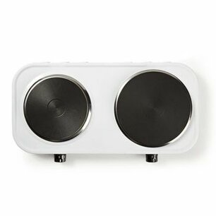 Elektrische Kookplaat | Kookzones: 2 | 2500 W | Oververhittingsbeveiliging | Wit Elektrische Kookplaat | Kookzones: 2 | 2500 W | Oververhittingsbeveiliging | Wit