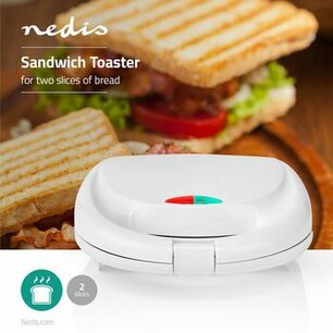 Sandwich maker | 800 W | 20.5 x 12 cm | Kunststof Sandwich maker | 800 W | 20.5 x 12 cm | Kunststof