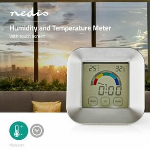 Keukenthermometer | Wit / Zilver | Kunststof | Digitaal scherm Keukenthermometer | Wit / Zilver | Kunststof | Digitaal scherm