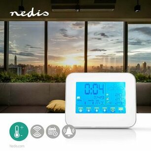 Weerstation | Binnen & Buiten | Inclusief draadloze weersensor | Weersvoorspelling | Tijdweergave | LCD-Kleurenscherm | Wekkerfunctie Weerstation | Binnen & Buiten | Inclusief draadloze weersensor | Weersvoorspelling | Tijdweergave | LCD-Kleurenscherm | Wekkerfunctie
