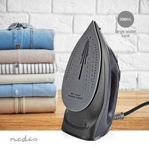 Stoomstrijkijzer 2200 W - Keramische strijkzool - Regelbare stoomregeling - Korte opwarmtijd - Extra stoomstoot Stoomstrijkijzer 2200 W - Keramische strijkzool - Regelbare stoomregeling - Korte opwarmtijd - Extra stoomstoot
