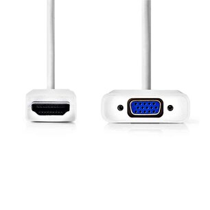 HDMIâ„¢ Connector naar VGA Female 15p en 3,5 mm Female - 1080p - 0.20 m - Recht HDMIâ„¢ Connector naar VGA Female 15p en 3,5 mm Female - 1080p - 0.20 m - Recht