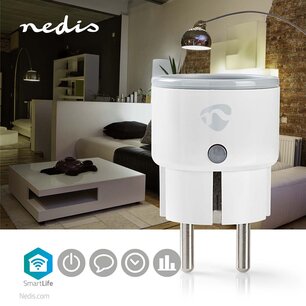 SmartLife Smart Stekker Wi-Fi - Energiemeter - 2500 W - Randaarde stekker / Type F (CEE 7/7) - 10 - 40 °C - Android™ / IOS SmartLife Smart Stekker Wi-Fi - Energiemeter - 2500 W - Randaarde stekker / Type F (CEE 7/7) - 10 - 40 °C - Android™ / IOS
