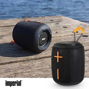 BAS 9 Bluetooth-luidspreker - Oplaadbaar - Krachtig 360° geluidsweergave - Spatwaterdicht - Radiofunctie - Smartphone handsfree functie BAS 9 Bluetooth-luidspreker - Oplaadbaar - Krachtig 360° geluidsweergave - Spatwaterdicht - Radiofunctie - Smartphone handsfree functie