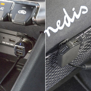Autolader 4-Uitgangen 9.6 A USB Zwart Autolader 4-Uitgangen 9.6 A USB Zwart