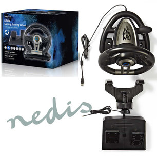 Gaming-stuurwiel - Voetpedalen - Haptische feedback - Realistische gas- en rempedalen Gaming-stuurwiel - Voetpedalen - Haptische feedback - Realistische gas- en rempedalen