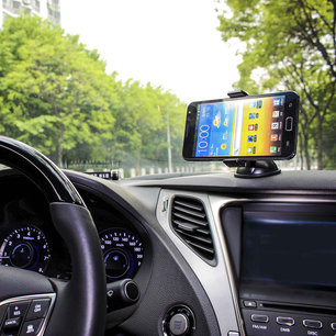 Universele Smartphonehouder voor in de Auto - Raam/dashboard - Zwart Universele Smartphonehouder voor in de Auto - Raam/dashboard - Zwart