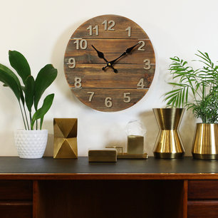Ronde wandklok - Diameter 30 cm - Hout Ronde wandklok - Diameter 30 cm - Hout